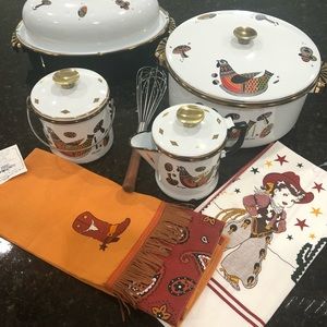Old fashion serving dishes